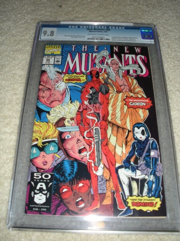 The New Mutants 98 CGC 98 1st Appearance Deadpool