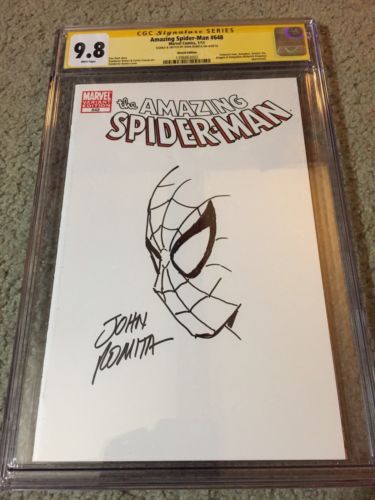 AMAZING SPIDERMAN 648 CGC 98 SS JOHN ROMITA SIGNED AND SKETCHED RARE MARVEL