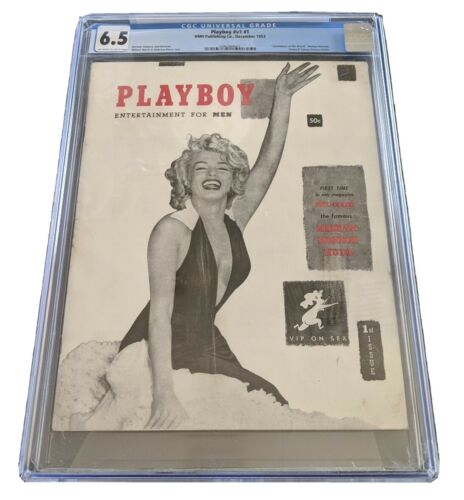 December 1953 Playboy Marilyn Monroe v1 1 HMH Magazine CGC Universal 65