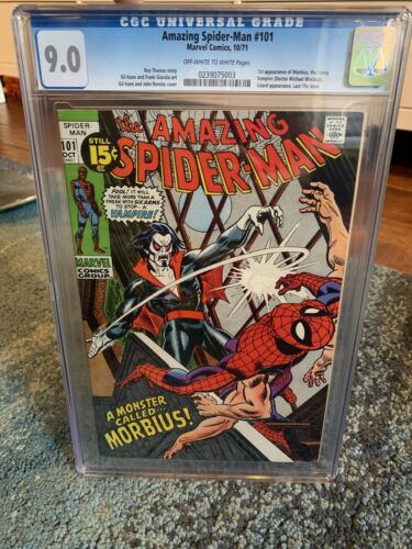 The Amazing SpiderMan 101 Marvel CGC 90 First Appearance Of Morbius