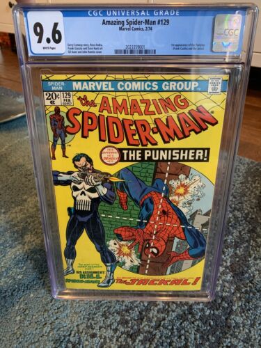 The Amazing SpiderMan 129 Marvel CGC 96 White Pages First Punisher