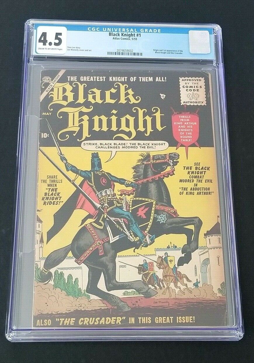 BLACK KNIGHT 1  CGC 45  1ST APPEARANCEORIGIN  THE ETERNALS KIT HARRINGTON