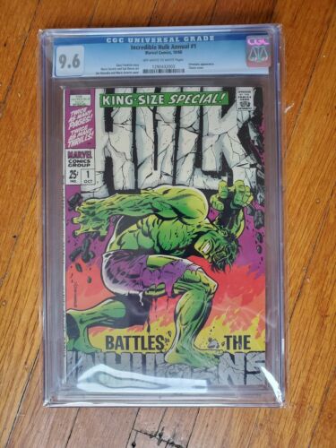 Incredible Hulk Annual 1 CGC 96 World Pop 151 Iconic Cover Inhumans