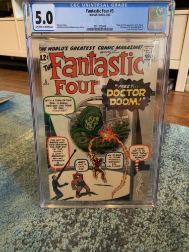Fantastic Four 5 Marvel CGC 50 First Appearance Of Dr Doom