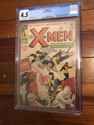 Uncanny XMen 1 CGC 45 1963 1st app XMen Professor X Cyclops Iceman Angel