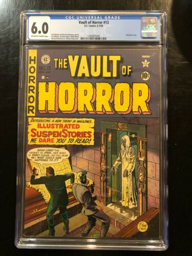 Vault Of Horror 13 2 EC comics 1950 CGC 60 Morphine Story OWW