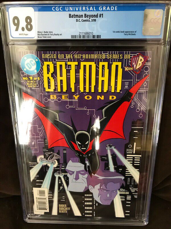 Batman Beyond 1 CGC 98 NM White Pages 1st Appearance Terry McGinnis DC Comics