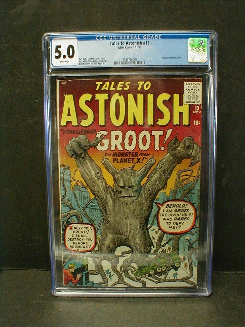 TALES TO ASTONISH 13 CGC 50   1st APPEARANCE of GROOT 1960 ATLAS COMICS