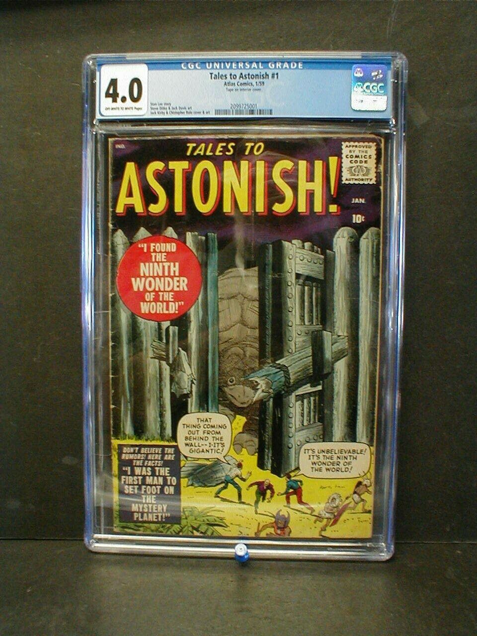 TALES TO ASTONISH 1 CGC 40 UNIVERSAL GRADE 1959 ATLAS COMICS