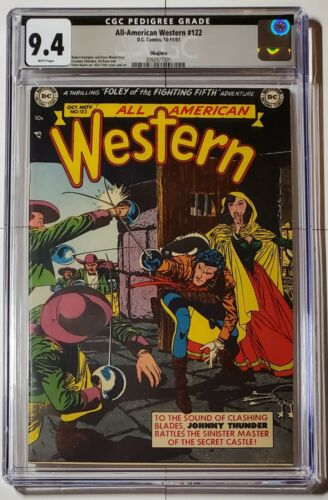 AllAmerican Western 122 OKAJIMA Pedigree RARE WWII DC Comic 1951 CGC 94