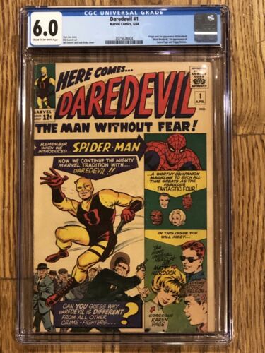 Daredevil 1 CGC 60 Marvel 1964 Origin Daredevil Matt Murdock