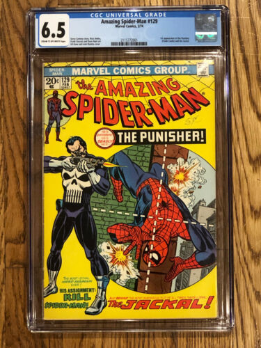 1974 Amazing SpiderMan 129 CGC 65 1st Punisher