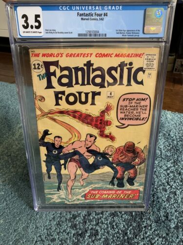 Fantastic Four 4 1962 Marvel CGC 35