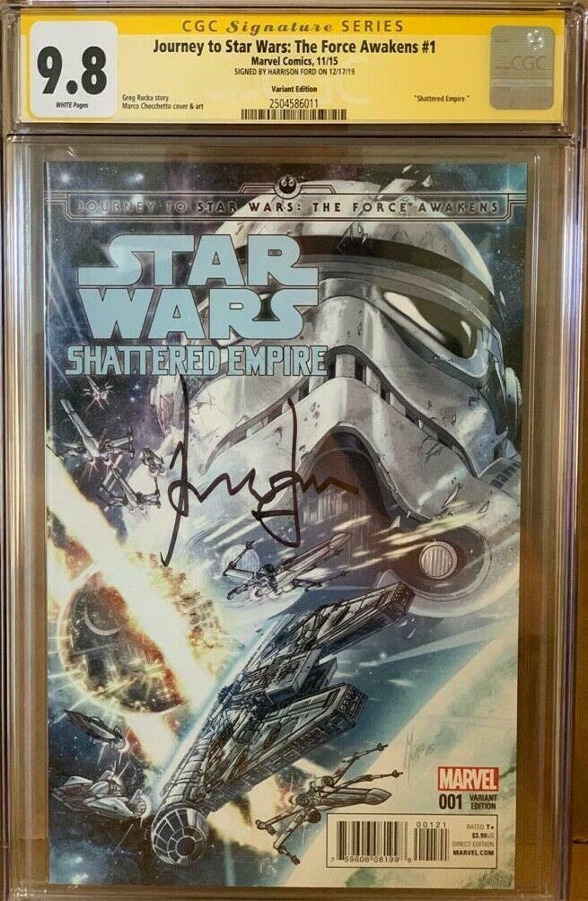 Han Solo CGC 98 Signed Harrison Ford Journey to Star Wars Force Awakens 1