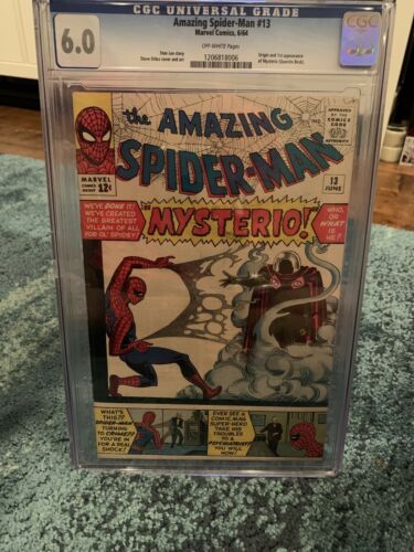 AMAZING SPIDERMAN 13 Marvel 1964 Mysterio Origin and 1st Appearance CGC 60