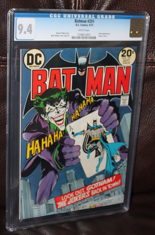 Batman 251 CGC 94 White Pages Classic Neal Adams cover art