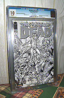 The Walking Dead 1 CGC 100 Wizard World New York Sketch Variant lucille negan