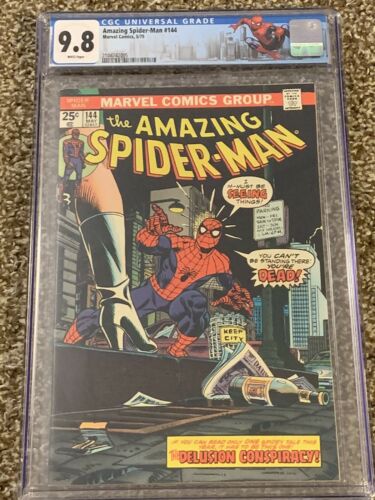 AMAZING SPIDERMAN 144 CGC 98 WP NMMT Marvel Comics 1975 Gwen Stacy Clone