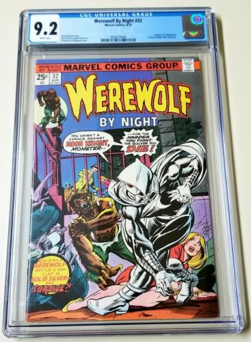 WEREWOLF BY NIGHT 32 CGC 92 WHITE PAGES 1st MOON KNIGHT app 1975 NO RESERVE