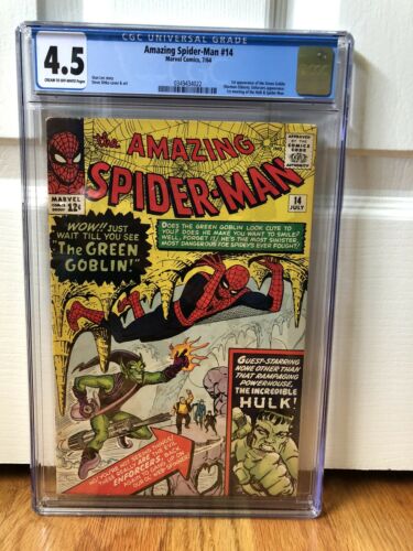 The Amazing SpiderMan 14 CGC 45 Silver Age First Green Goblin Appearance Marvel