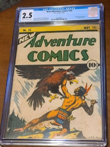 New Adventure comics  26 cgc Ad for action  comics 1