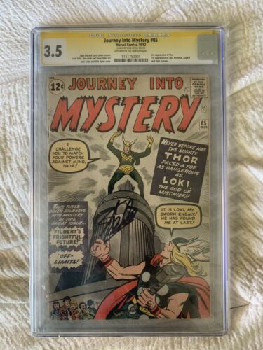 JOURNEY INTO MYSTERY 85  CGC 35 SS STAN LEE  FIRST APPEARANCE OF LOKI