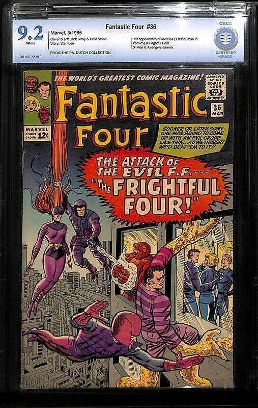 Fantastic Four 36 CBCS 92 not CGC WHITE pages