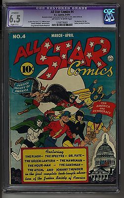 AllStar Comics 4   Beautiful CGC 65 copy  very slight restoration noted