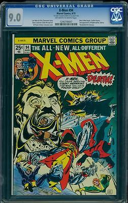 Xmen 94 CGC 90 OWW Bronze Age Key Marvel Comic Signed by Gil Kane LK