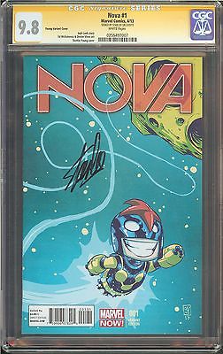 Nova 1 CGC 98 NMMT W SIGNED STAN LEE Ed McGuinness  Dexter Vines art