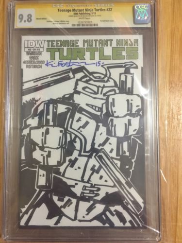 Teenage Mutant Ninja Turtles 22 CGC SS 98 Kevin Eastman sketch