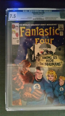 FANTASTIC FOUR 45 COMIC 1965 1st Inhumans CGC 75       CHEAPEST ON EBAY  