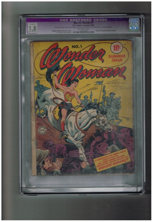 WONDER WOMAN V1 1 CGC Graded Key Gold Age issue Great find