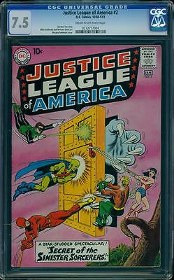 Justice League of America 2 CGC 75 Silver Age Key Comic 2nd Issue  LK