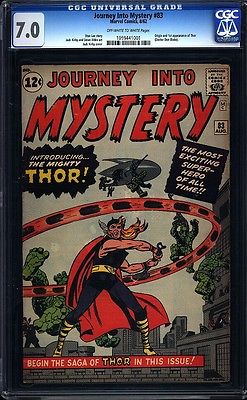 Journey Into Mystery 83 CGC 70 OWW Silver Age Key Marvel 1st App Thor LK