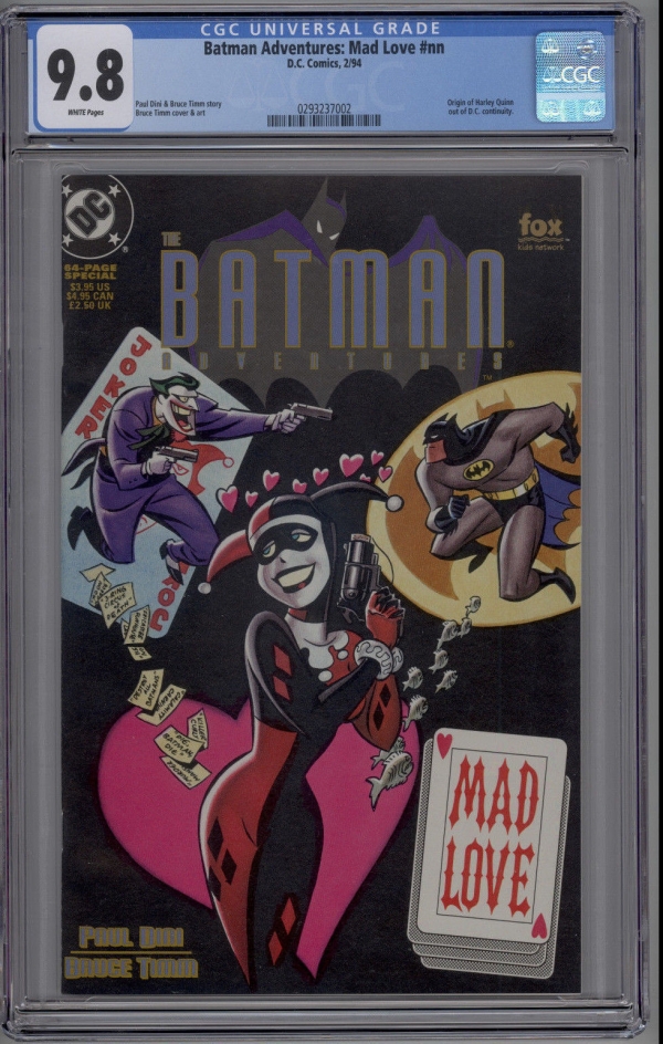 Batman Adventures Mad Love  NN CGC 98  Origin of Harley Quinn DC Comics