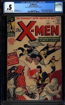 Xmen 1 CGC 05 OWW Silver Age Key Marvel 1st Xmen Inc but all story IGKC LK