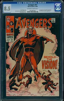 Avengers 57 cgc 85 Silver Age Key Comics 1st appearance of The Vision LK