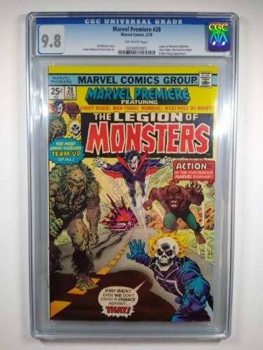 1976 Marvel Premiere 28 CGC 98 1st app Legion of Monsters Morbius Ghost Rider