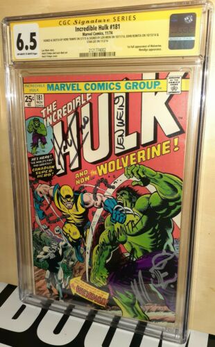 CGC 65 Incredible Hulk 181 ss Stan Lee Len Wein John Romita Sr Trimpe Sketch