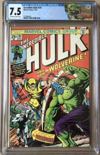 The Incredible Hulk 181 CGC 75 1st Full Appearance of Wolverine