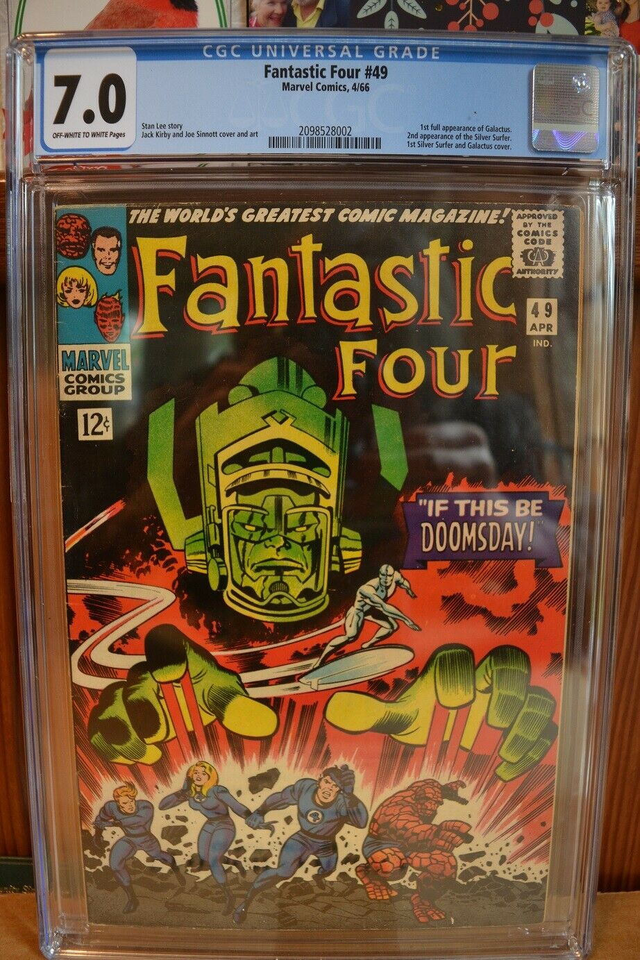 Fantastic Four 49 CGC 70 OWW 1966 GalactusSilver Surfer Perfect Case