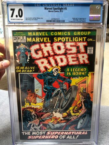 Marvel Spotlight 5 CGC 70 Origin and 1st app of Ghost Rider