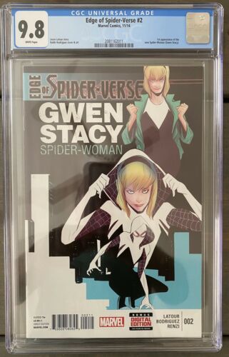 CGC 98 EDGE OF SPIDERVERSE  2 DARKER VARIANT 1st SPIDER GWEN SCARCE