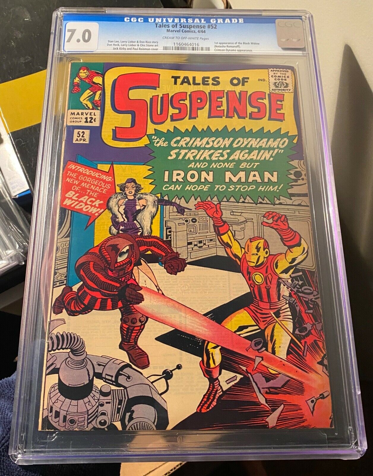1964 Tales of Suspense 52 1st appearance of Black Widow CGC 70 FNVF 