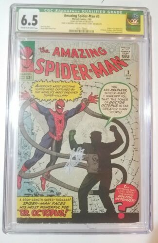 Amazing Spider Man 3 CGC qualified 65 Signed by Stan Lee  
