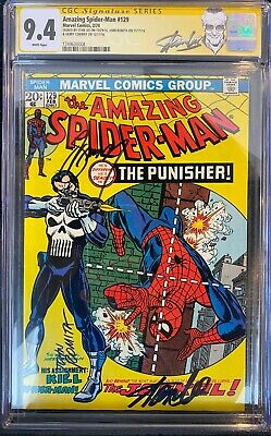 Amazing SpiderMan 129 CGC 94 NM SIGNED 3x STAN LEE ROMITA CONWAY Hulk App