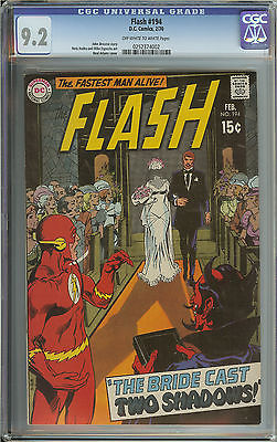 FLASH 194 CGC 92 OWWH PAGES  NEAL ADAMS COVER