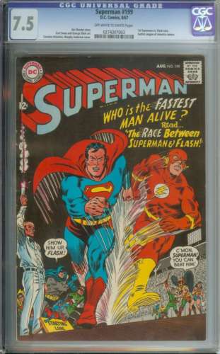 SUPERMAN 199 CGC 75 CROW PAGES