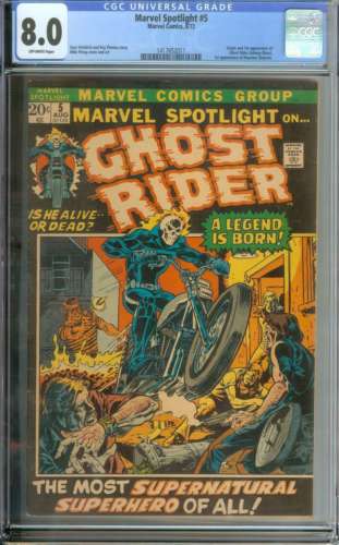 MARVEL SPOTLIGHT 5 CGC 80 OW PAGES